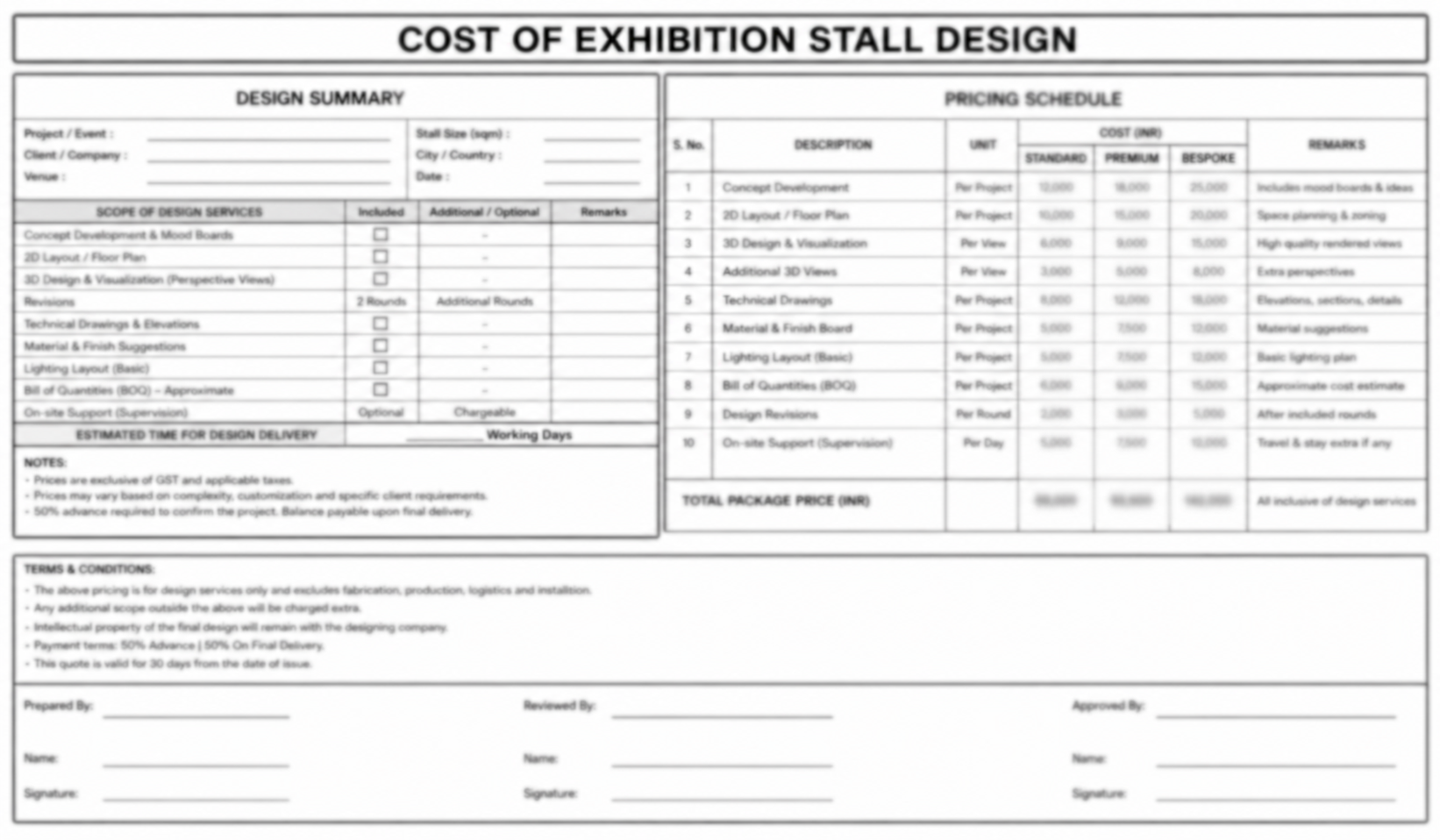Exhibition Stall Design Cost in Bangalore